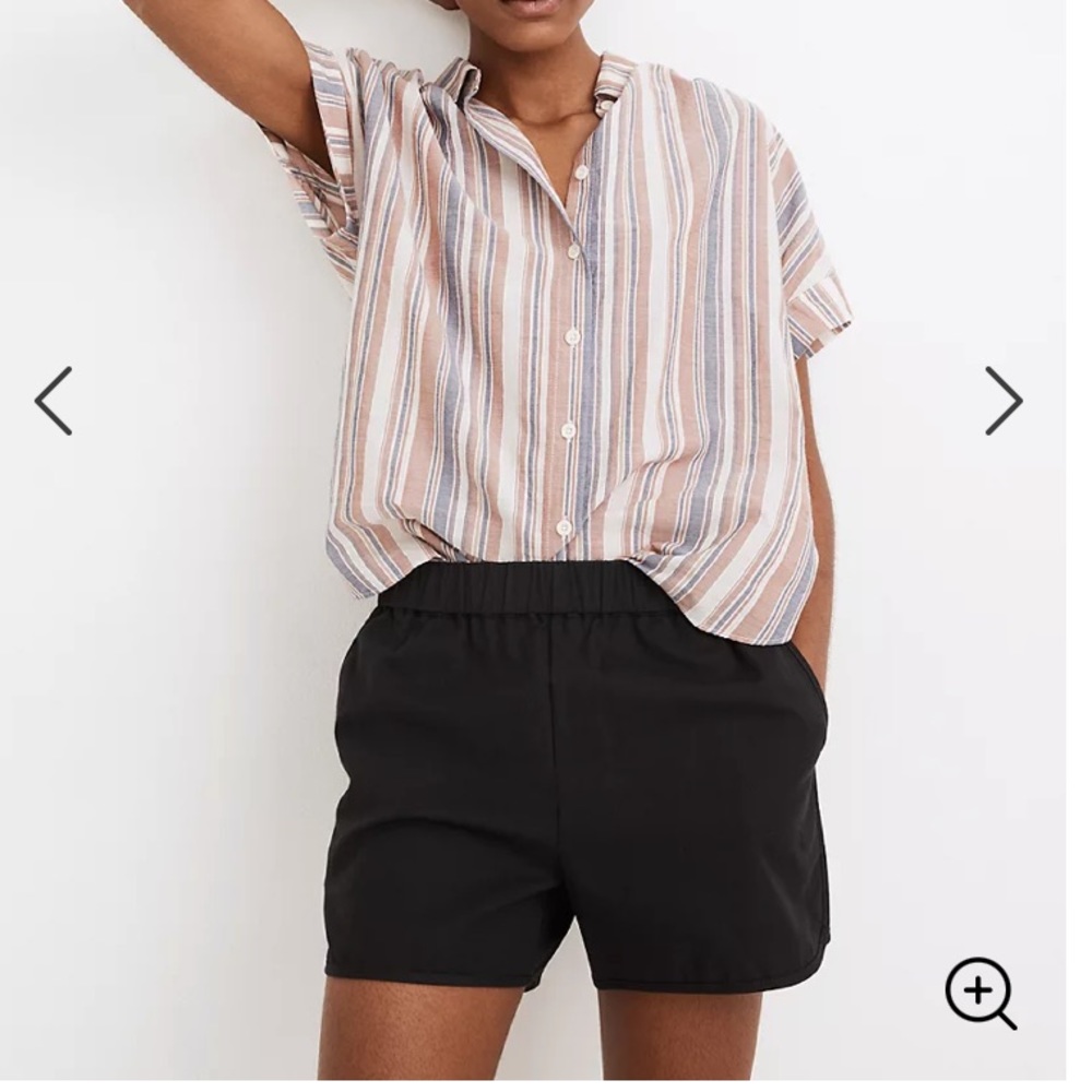 Madewell Pull on linen shorts